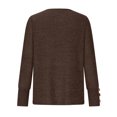 thumbnail image 4 of Hauts pour Femmes 2023 T-shirt Décontracté à Manches Raglan Col Rond Automne Hiver pour Femmes en Liquidation, 4 of 7