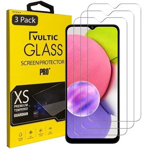 Vultic [3 Pack] Protection écran pour Samsung Galaxy A03s / A03 / A03 Noyau / A02 / A02s [Case Friendly], Couverture de film en verre trempé