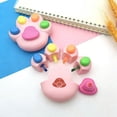 thumbnail image 4 of SIYTUAU Highlighter Pen Cat Paw Shaped 5 In 1 Colored Marker For Underlining Journal Notes Student Office Stationery Desk Accessory Pink Plastic, 4 of 6