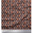 thumbnail image 1 of Soimoi Rayon Fabric Leaves Small Fabric Prints by Yard 56 Inch Wide, 1 of 3