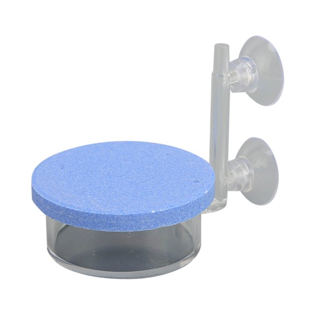 Raffineur d'Air de Poisson, Diffuseur d'Aquarium CO2 Transparent Double Ventouse Professionnel de Fixation pour Poissons