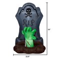 thumbnail image 3 of Airblown Tombstone RIP avec scène de main de zombie, 3 of 6