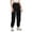 Black, variant on LOVZFMLL Women's Pants, Casual Elastic Solid Color Cargo Trousers Pocket Sports Pants Beige, L