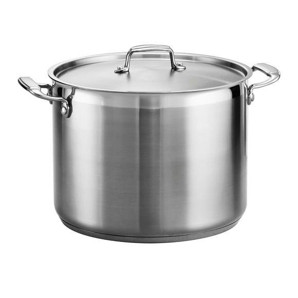 Refurbished Tramontina 80120/001DS Tramontina Gourmet Stainless Steel Covered Stock Pot, 16-Quart