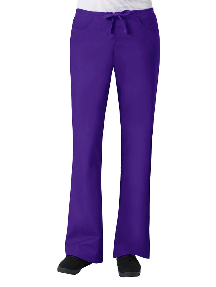 Core by Maevn Women's Flare Leg Scrub Pant, Black