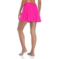 thumbnail image 4 of Women Solid Swim Skirt Build-in Brief Tummy Control Tankini Bottoms, 4 of 6