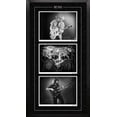 thumbnail image 1 of Collage Photo Noir et Blanc Triple Rush (Vertical) Impression Encadrée - Souvenirs Musicaux Art Mural, Prêt à Accrocher, 1 of 5
