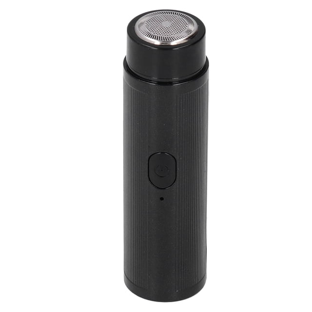Small Electric , Low Noise Double Ring Mini Electric Shaver For Travel Home Black