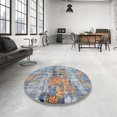 thumbnail image 3 of Ahgly Company Tapis d'Intérieur Rectangle Mid-Century Moderne Granit Gris Zone Orientale, 4' x 6', 3 of 6