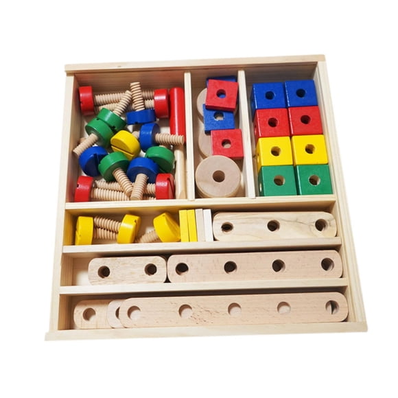 Xuanheng Jouet de Construction Écrous et Boulons pour Enfants Ensemble de Construction pour Cadeau d'Anniversaire Préscolaire