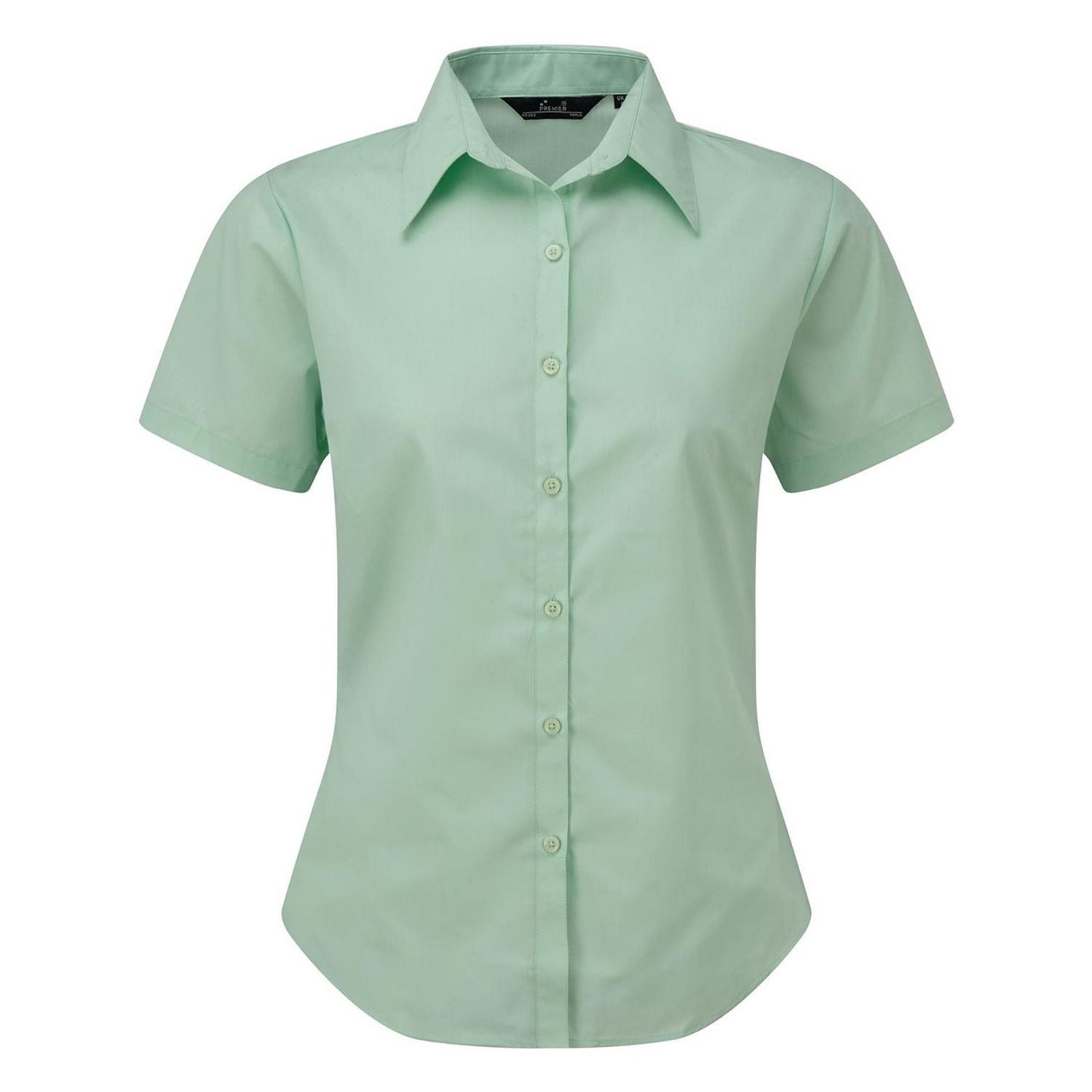Premier Blouse en Popeline à Manches Courtes / Chemise de Travail Unie