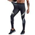 thumbnail image 4 of Pantalon de Sport pour Homme Imprimé Moulant Extensible Évacuant l'Humidité Course Gym Basketball, 4 of 8