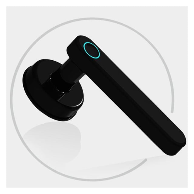 Door Lock, Lock Smart Home Door Lock Biometric fingerprint lock Electric Handle Lock Wooden door ,Easy to Install