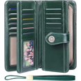 thumbnail image 1 of LAICAIW Women's Wallet Genuine Leather RFID Blocking Large Capacity Trifold Ladies Wallet, 1 of 6