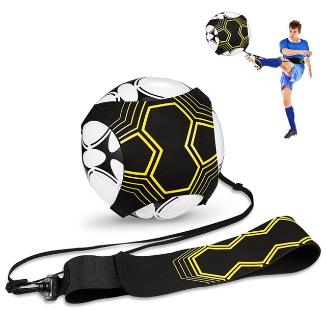 1 pcs Hands-Free Adjustable Solo Soccer Trainer - Fits Audlt and Children