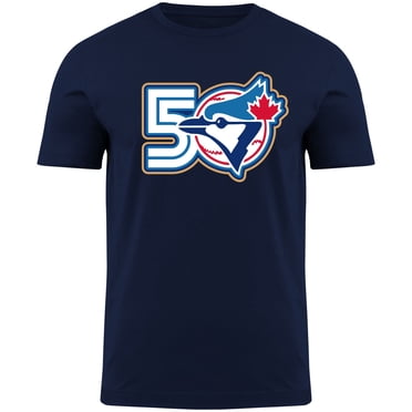 Men's Toronto Blue Jays MLB 50th Anniversary Logo T-Shirt - Navy