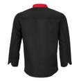 thumbnail image 3 of Tachiuwa Manteau de Chef à Manches Longues Veste Uniforme Unisexe Cuisine Cuisine Design Classique Noir G, 3 of 9