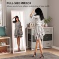 thumbnail image 4 of HOMCOM 64" x 21" Full Length Mirror, Rectangular Full Body Mirror, Pink, 4 of 10