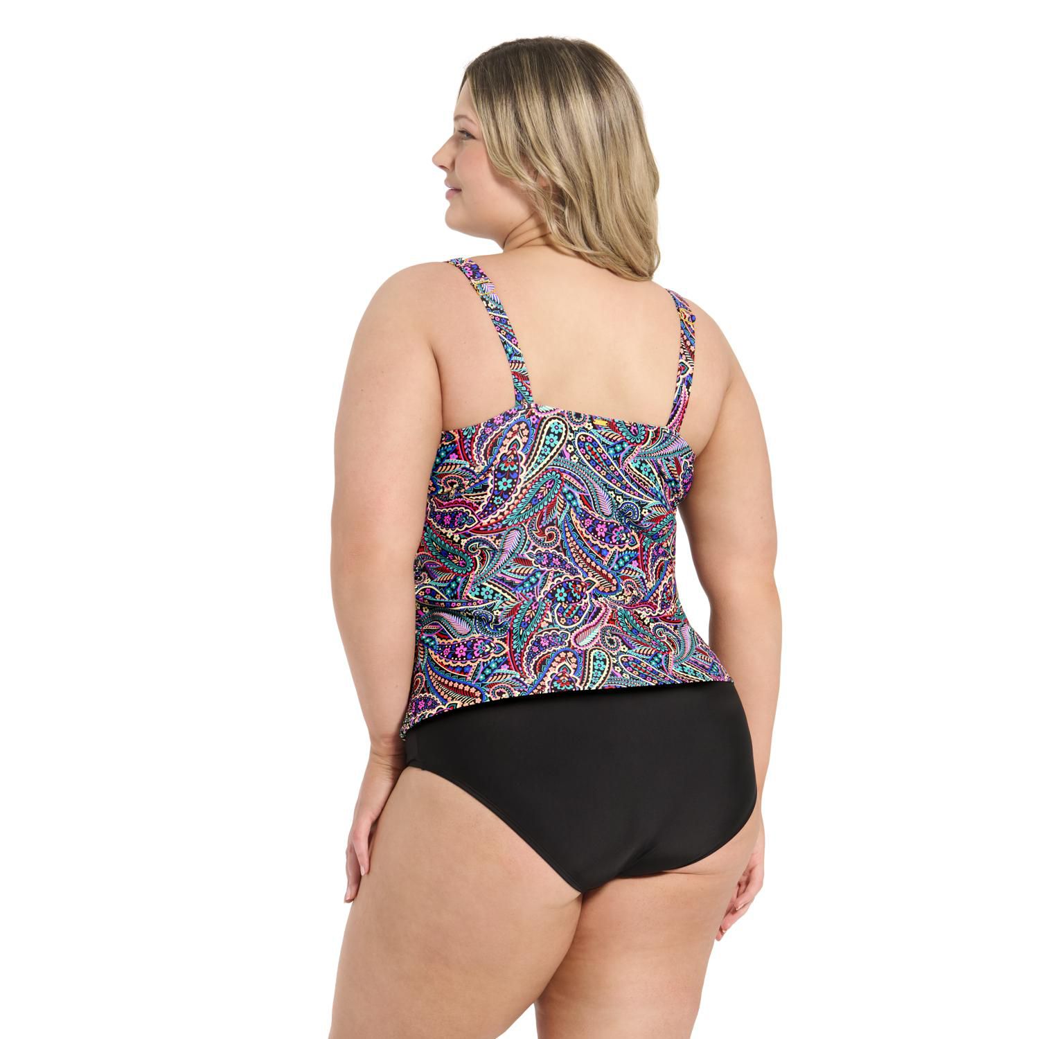 Krista Plus Tankini D-Cup Women's V-Neck Swim Top