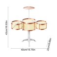 thumbnail image 3 of Fesfesfes Ensemble de Pile Jazz pour Enfants Débutant Pratique Pile Instrument de Percussion Réaliste avec Bâtons Jouet Musical d'Éveil pour Enfants Design Simulé, 3 of 5
