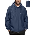 thumbnail image 1 of SHTXOZHI Manteau de Pluie pour Homme Imperméable Coupe-Vent Pliable à Capuche Imperméable pour Plein Air Randonnée Voyage, 1 of 6