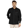 thumbnail image 1 of Bestman Solid Formal Button Down Shirt For Men Long Sleeve With Patch Pocket Business Wear, 1 of 7