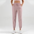 thumbnail image 2 of AherBiu Joggers pour Femmes Taille Haute Légers Pantalons de Randonnée d'Entraînement Athlétiques de Sport avec Poches, 2 of 5