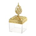 thumbnail image 1 of Food Storage Set Light Gold Plated Candy Box European Style Wedding Square Transparent Container with Lid Storage Bags Containers Food Saver Set Reusable Storage Bags Kitchen Storage Set, 1 of 3