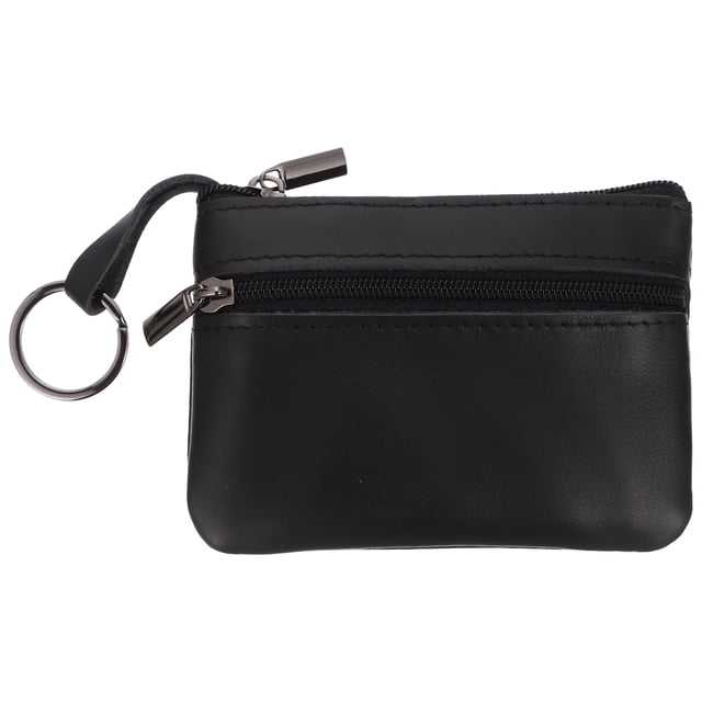 Coin Purse Leather Keychain Design Zipper Small Wallet Coin Change Purse