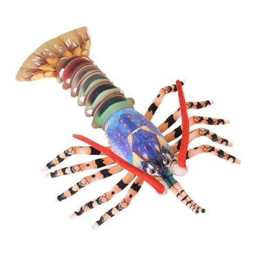 RKSTN Coussins en Peluche Homard Crabe Jouet en Peluche Simulation Homard Rouge Peluche Câlin Poupées Homard de Mer Cadeaux, Coussins Doux pour Canapé Salon Extérieur