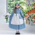 thumbnail image 2 of Tranfacy Robes d'Automne pour Filles, Robe Décontractée à Manches Longues, Robe à Pois à Manches Longues Col à Volants Robe Trapèze pour Filles 5-14 Ans, 2 of 4