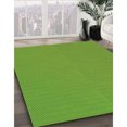 thumbnail image 3 of Ahgly Tapis Rond Lavable en Machine Intérieur Transitionnel Vert Lime Foncé, 6 Pieds Rond, 3 of 7