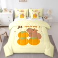 thumbnail image 1 of YST Ensemble de Douillette Cartoon Mignon Capybara, 7 Pcs, Format Double, Polyester, 1 of 5
