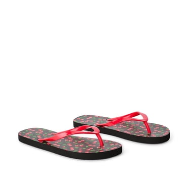 Time and Tru Women's Printed Flip Flops