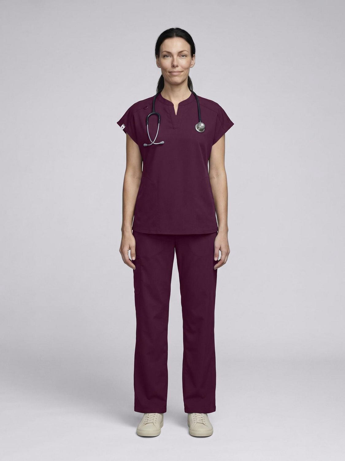 Scrubstar Ultimate Women’s Antimicrobial Mandarin Collar Scrub Top