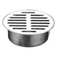 thumbnail image 2 of Couvercle de Drain de Plancher en Acier Inoxydable Rond, Robuste, pour Extérieur, Jardin, Toit, Carte à Brancher de Drainage avec Fond Creux et Poreux et Fini Miroir, 2 of 2
