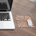 thumbnail image 4 of Boho Neutral Sun Sunshine Mouse Pad MidCentury Modern Decor for Desk Small Gaming Mouse Pad Square Design Boho Desk Accessories Perfect for Home Office 9.5x7.9 Inch, 4 of 4