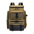 thumbnail image 2 of DYNWAVECA Fishing Backpack Multipurpose Tackle Box Stores for Travel Biking Backpacking Khaki, 2 of 9