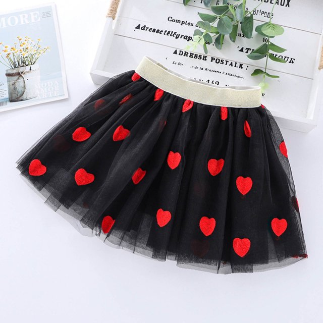LSLJS Jupe pour Tout-Petites Filles Étoile Tulle Jupe de Danse Ballet Robe de Princesse Robe de Fête d'Anniversaire Chic pour Filles ( 7-8 Ans, Rouge )