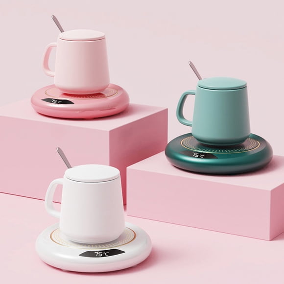 Cagogo under $5 3Pcs Mug Warmer, Mug Warmer with Temperature Control,Coffee Cup Warmer for Desk,3 Heat Settings Mug Heater,8H Auto Shut Off Warmer,USB Powered Cup Warmer