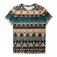 thumbnail image 5 of SMihono Hauts pour Femmes Été Décontracté Mode Confortable Col Rond Manches Courtes Imprimé Blouse T-shirt Oversize pour Femmes 2023, 5 of 5