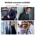 thumbnail image 3 of Miangastore 3Pcs Classical Design Tie Clip Men Silver Wedding Accessories Tie Closure, 3 of 8