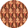 thumbnail image 1 of Ahgly Company Tapis de Zone Carré Orange Lavable en Machine, 3 Pieds Carré, 1 of 7
