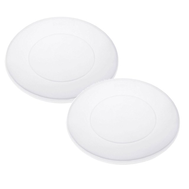 Oleegame 2PC Kids Snack Boxes For School Fresh 6qt Silicone For Cover Pot Cap Sealing Cover Lid Inner Kitchen,Dining Bar White