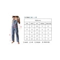thumbnail image 4 of SUNSIOM Women Denim Long Jumpsuit Casual Spaghetti Strap Wide Leg Romper Pants Summer Baggy Bib Overalls, 4 of 6