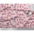 thumbnail image 2 of Soimoi Pink polyester Crepe Fabric Floral Print Fabric by The Yard 42 Inch Wide, 2 of 3