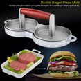 thumbnail image 1 of Nikou Non-Stick Aluminum Alloy Hamburger Press Mold - Double Burger Press for Beef and Meat - Kitchen Tool for Making Perfect Patties, 1 of 7