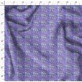 thumbnail image 4 of Soimoi Purple polyester Crepe Fabric Owl & Tree Christmas Printed Fabric 1 Yard 42 Inch Wide, 4 of 5