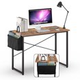 thumbnail image 1 of Gymax Bureau d'Ordinateur Moderne 40 Pieds' Table d'Étude et d'Écriture avec Sac de Rangement Rustique, 1 of 10