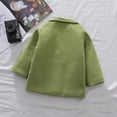 thumbnail image 3 of SHTXOZHI Manteau Robe Garçon Fille Manches Longues Trench-Coat Automne Hiver 1-6 Ans, 3 of 5